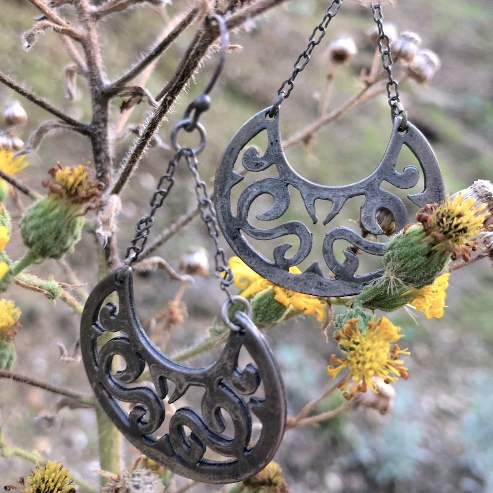 Lucky Brand Serpentine Filigree Antiqued Earrings